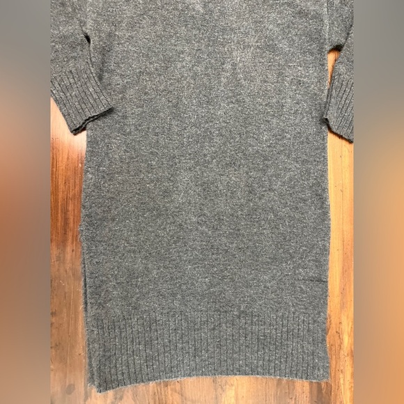 Daily Practice Karigan Sweater Midi Turtleneck Dress Size Small P Dark Gray GUC - Picture 14 of 16